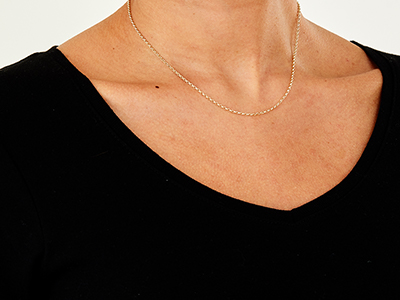 9ct Yellow Gold 1.7mm Belcher Chain 16