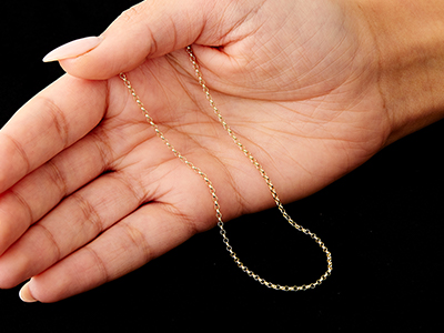 9ct Yellow Gold 1.7mm Belcher Chain 20