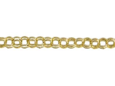 9ct Yellow Gold 4.0mm Double Round Belcher Chain 16''/40cm Hallmarked - Standard Image - 3
