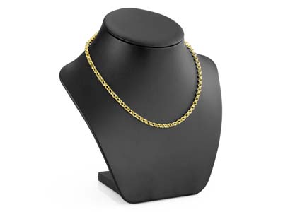 9ct Yellow Gold 4.0mm Double Round Belcher Chain 18''/45cm Hallmarked - Standard Image - 4