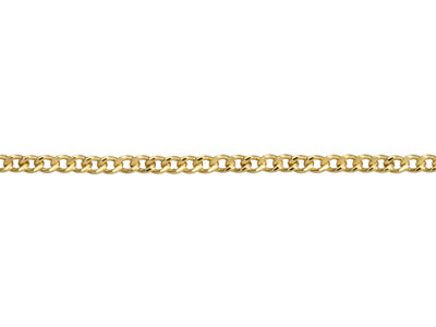 9ct Yellow Gold 1.8mm Extra Light  Flat Hollow Curb Chain 20