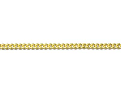 9ct Yellow Gold 1.3mm Curb Chain   22