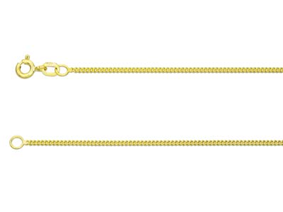 9ct Yellow Gold 1.4mm Curb Chain   1640cm Hallmarked