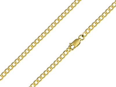 9ct Yellow Gold 3.0mm Metric Curb  Chain 1845cm Hallmarked