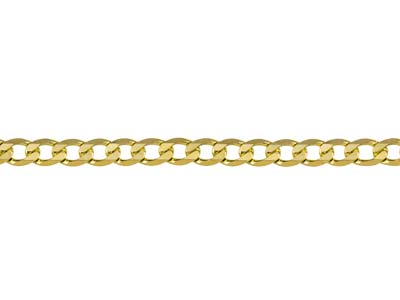 9ct Yellow Gold 3.0mm Metric Curb  Chain 18