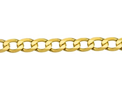 9ct Yellow Gold 4.8mm Metric Curb  Chain 18