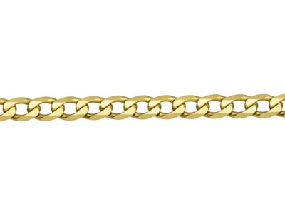 9ct Yellow Gold 5.5mm Metric Curb  Chain 18