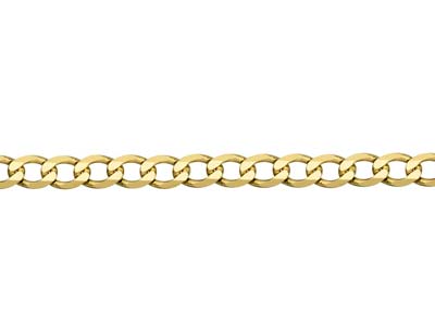 9ct Yellow Gold 5.7mm Metric Curb  Chain 18