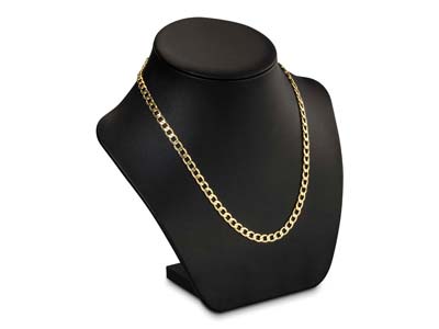 9ct Yellow Gold 5.7mm Metric Curb  Chain 18