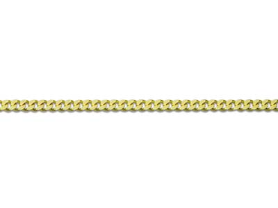 9ct Yellow Gold 0.8mm Diamond Cut  Curb Chain 18