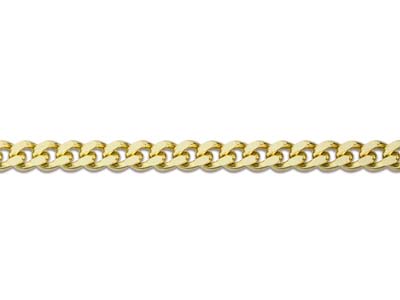 9ct Yellow Gold 1.8mm Diamond Cut  Curb Chain 16