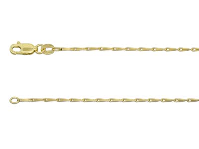 9ct Yellow Gold 1.4mm Barleycorn   Chain 1845cm Hallmarked