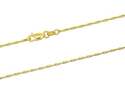 9ct Yellow Gold 1.4mm Barleycorn   Chain 18