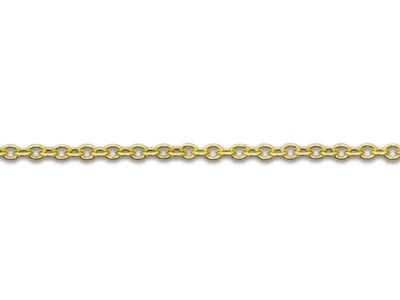 9ct Yellow Gold 1.0mm Cable Chain  16