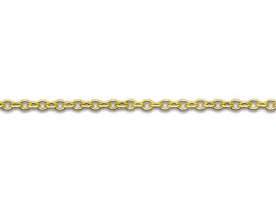 9ct Yellow Gold 1.0mm Cable Chain  18