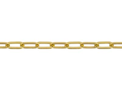 9ct Yellow Gold 2.5mm Square Long   Trace Bracelet 7.5