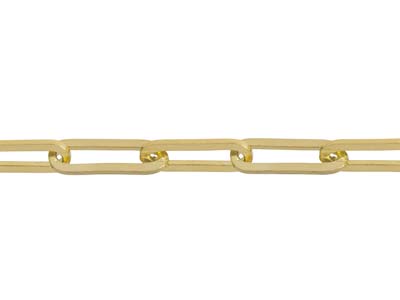 9ct Yellow Gold 3.9mm Square Long   Trace Bracelet 7.5