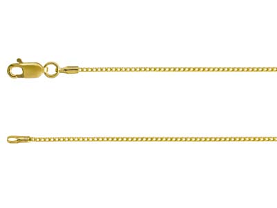 9ct Yellow Gold 1.0mm Franco Chain 16