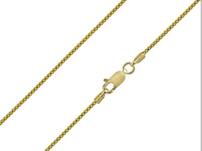 9ct Yellow Gold 1.2mm Franco Chain 1640cm Hallmarked