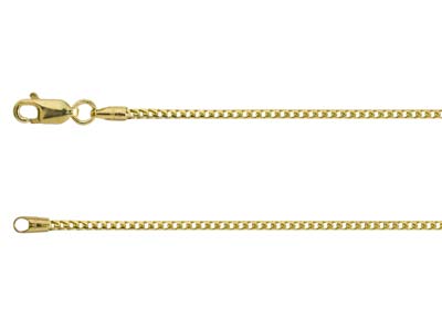 9ct Yellow Gold 1.5mm Franco Chain 16