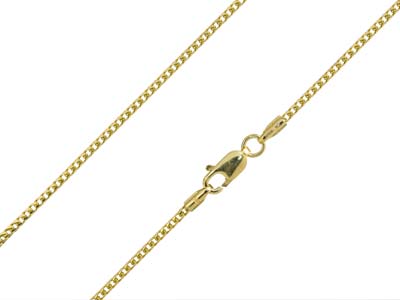 9ct Yellow Gold 1.5mm Franco Chain 1845cm Hallmarked