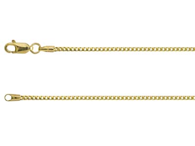 9ct Yellow Gold 1.5mm Franco Chain 18