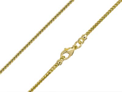 9ct Yellow Gold 1.9mm Franco Chain 1640cm Hallmarked