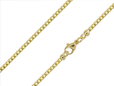 9ct Yellow Gold 2.4mm Franco Chain 1845cm Hallmarked