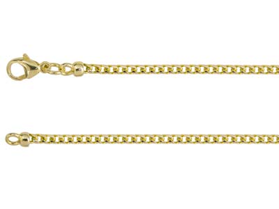 9ct Yellow Gold 2.4mm Franco Chain 18