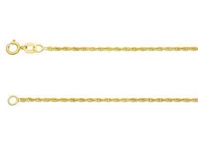 9ct Yellow Gold 1.2mm Rope Chain   2255cm Hallmarked