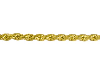 9ct Yellow Gold 3.0mm Solid Rope   Chain 16