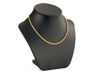 9ct Yellow Gold 3.0mm Solid Rope   Chain 16