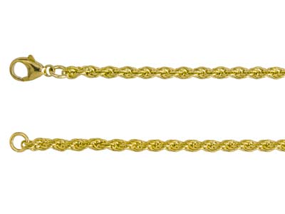 9ct Yellow Gold 3.0mm Solid Rope   Chain 18