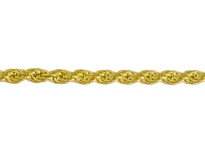 9ct Yellow Gold 3.0mm Solid Rope   Chain 18