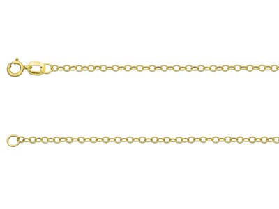 9ct Yellow Gold 1.7mm Trace Chain  2050cm Hallmarked