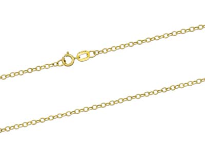 9ct Yellow Gold 1.7mm Trace Chain  20