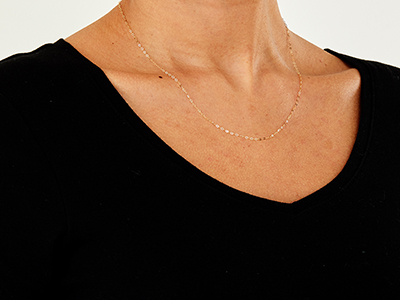 9ct Yellow Gold 1.2mm Trace Chain  18