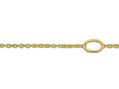 9ct Yellow Gold 0.9mm Extendable    Hammered Trace Chain 18-20
