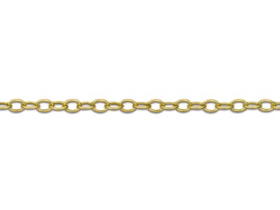 9ct Yellow Gold 1.2mm Trace Chain  16