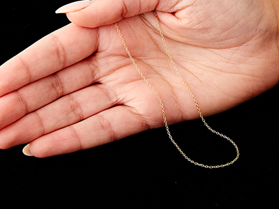 9ct Yellow Gold 1.2mm Trace Chain  18