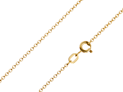 9ct Yellow Gold 1.6mm Trace Chain  16