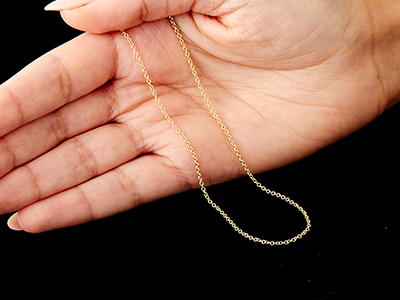 9ct Yellow Gold 1.6mm Trace Chain  16