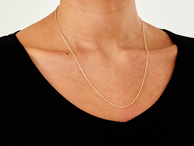 9ct Yellow Gold 1.6mm Trace Chain  20