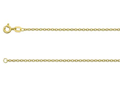 9ct Yellow Gold 1.6mm Trace Chain  22