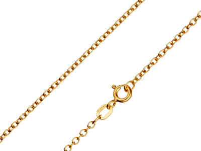 9ct Yellow Gold 2.0mm Trace Chain  16