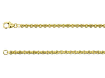 9ct Yellow Gold 3.0mm Cable Chain  18