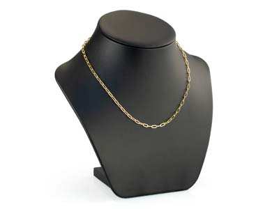 9ct Yellow Gold 2.5mm Square Long  Trace Chain 18