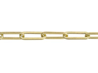 9ct Yellow Gold 3.9mm Square Long  Trace Chain 18