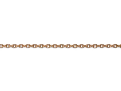 9ct Red Gold 0.8mm Belcher Chain   16