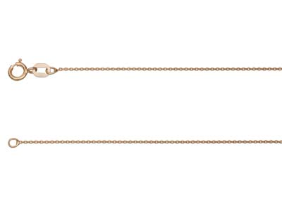 9ct Red Gold 0.8mm Belcher Chain   18